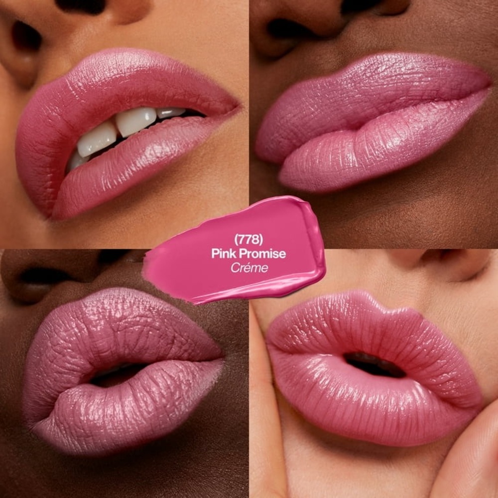 Revlon Super Lustrous Creme Lipstick, Creamy Formula, 778 Pink Promise, 0.15 oz